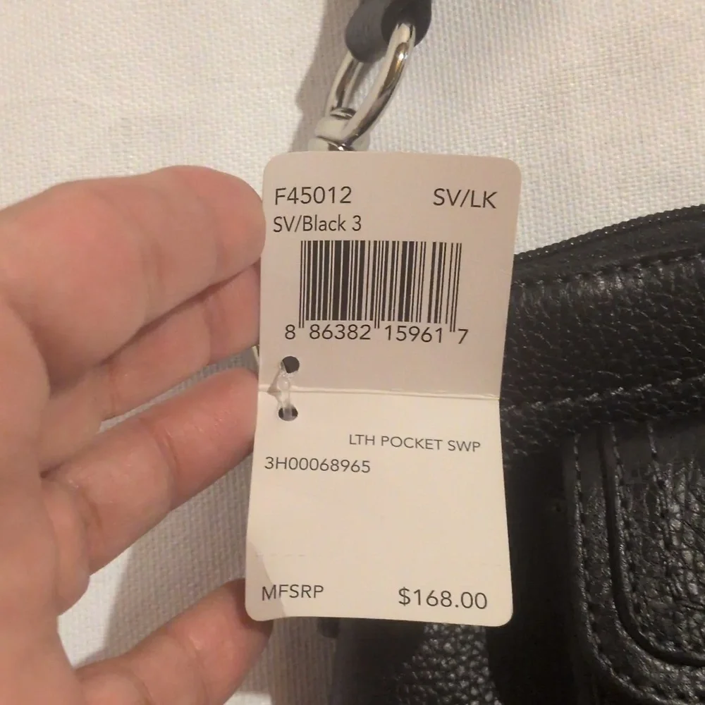 Coach Black Leather Messenger Bag